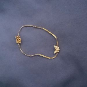 Kids rhinestone butterfly bracelet